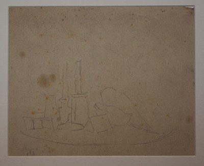 Natura morta, 1923 Disegno a matita su carta