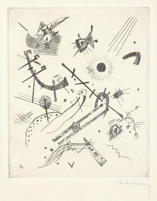 Wassily Kandinsky, Piccoli mondi XI, puntasecca, 1922, collezione privata