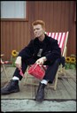 David Bowie, backstage al Roskilde Festival, 1996  Foto Mark Allan