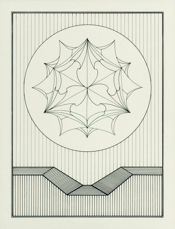 Il poliedro di Estella, (857.)1978, disegno a china, 48x40 cm Fondazione Lucio Saffaro, Bologna