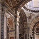  Chiesa di San Nicolò, area della cupola. Particolare con gli affreschi di Giovanni del Sega, 1516-20 circa © Pietro Parmiggiani