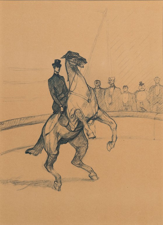 HENRI DE TOULOUSE-LAUTREC Il Circo – Domatore di cavallo Litografia – Ed. 1905 Parigi (Francia)