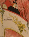 HENRI DE TOULOUSE-LAUTREC Copertina del programma Théâtre Libre Le Missionnaire 1893/1894 Litografia