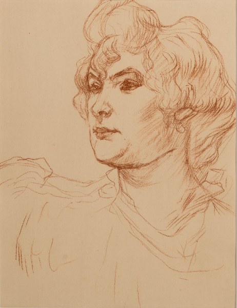 HENRI DE TOULOUSE-LAUTREC Ritratto di donna Litografia – Ed. 1948 Parigi (Francia)