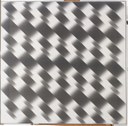 Franco Grignani,  Inconscio strutturato 1965 olio su tela, cm 97x97 (cornice)