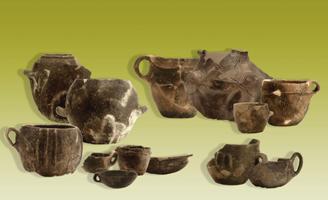 Anzola dell'Emilia, Museo Archeologico Ambientale, campionatura di vasellame d'impasto