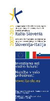 Il logo del Programma di Cooperazione Transfrontaliera ITalia-Slovenia, in cui è inserito il progetto PARSJAD