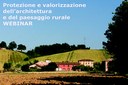 Webinar "RISORSE PNRR  Protezione e valorizzazione dell’architettura e del paesaggio rurale"