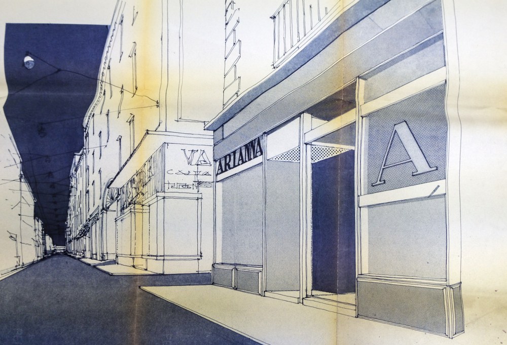 Negozio in Via Roma, oggi via Toledo, a Napoli (1958)