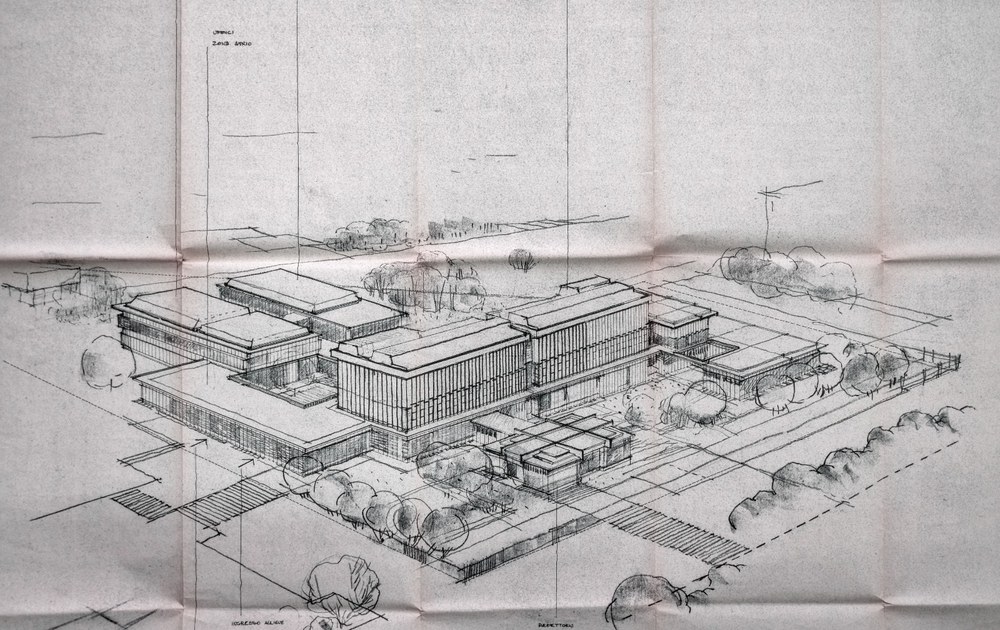Progetto di concorso per l'Istituto Tecnico Femminile Fermo Corni a Modena (1962)