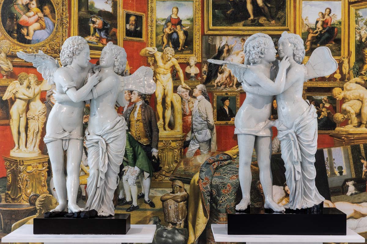 Veduta di allestimento: Amore e Psiche