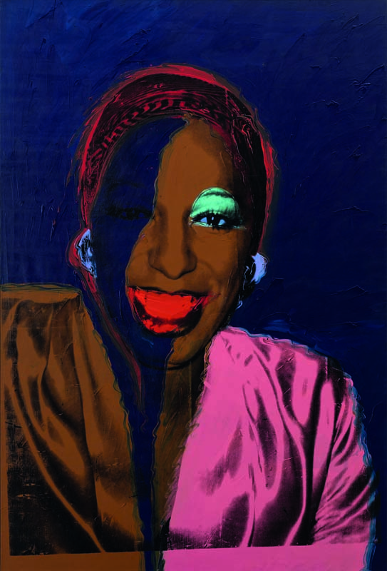 (Andy Warhol, Ladies and Gentlemen (Wilhelmina Ross), 1975, Acrilico e inchiostro serigrafico su tela, cm 305 x 205, Parigi, Fondation Louis Vuitton