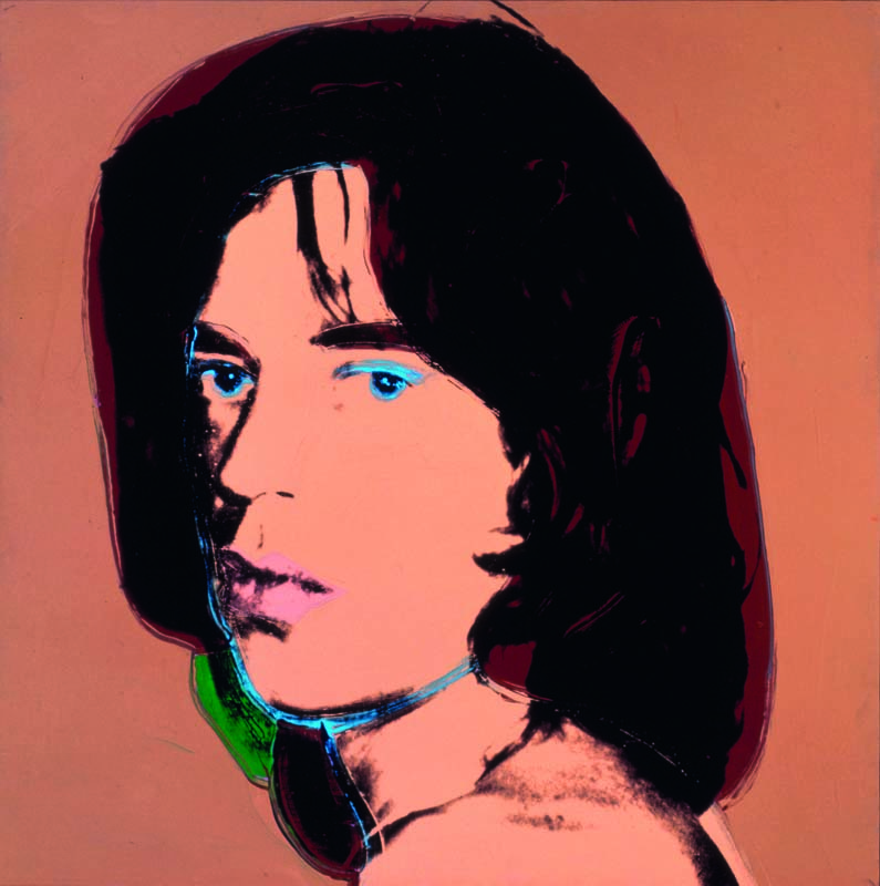 Andy Warhol, Mick Jagger, 1975, Acrilico e inchiostro serigrafico su lino, cm 101,6 x 101,6, Pittsburgh, the Andy Warhol Museum, Founding Collection