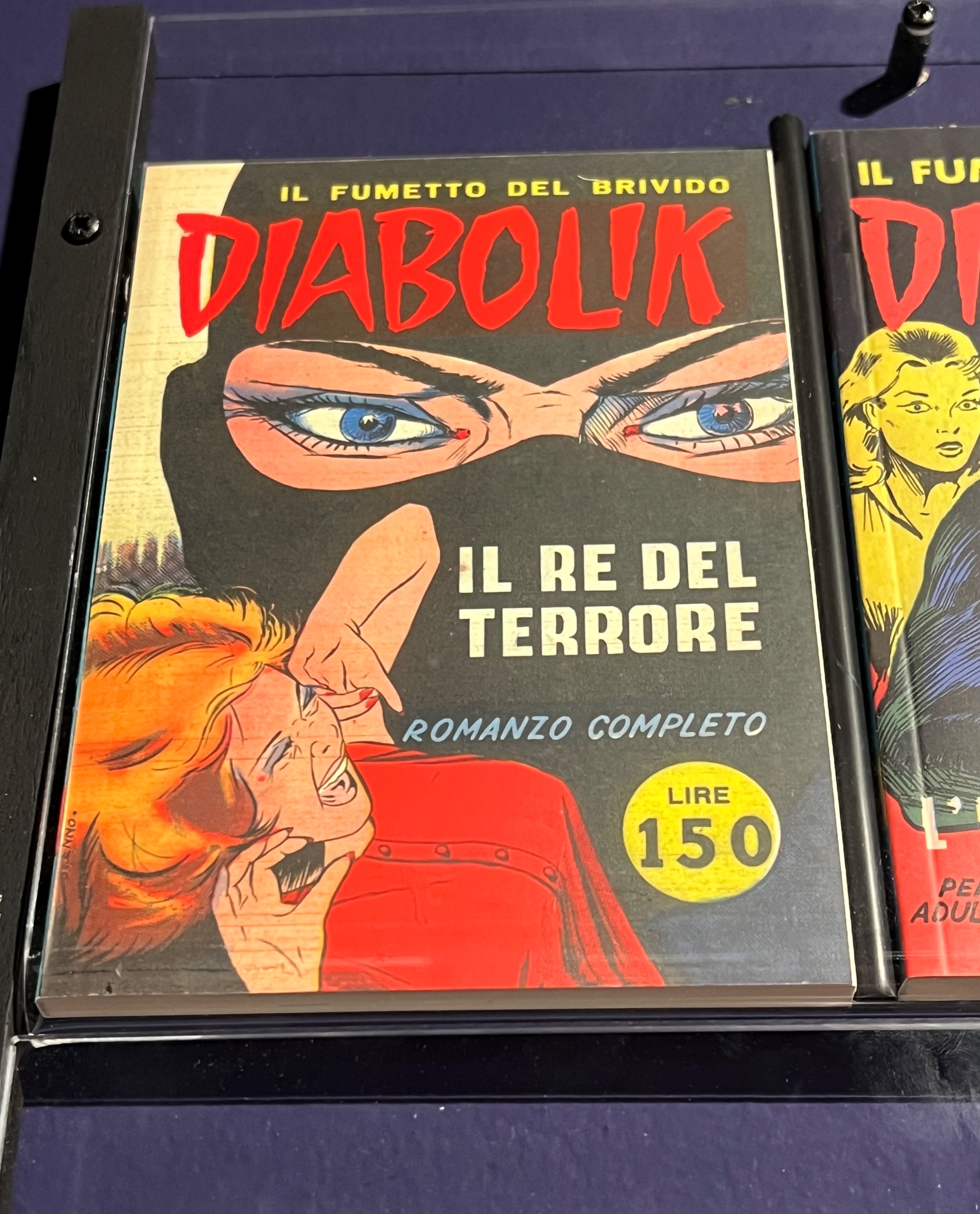 originale del primo numero di "Diabolik" in mostra