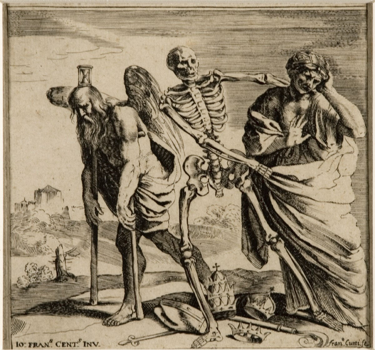 F.Curti, - La gabella della Morte, bulino, 1635 