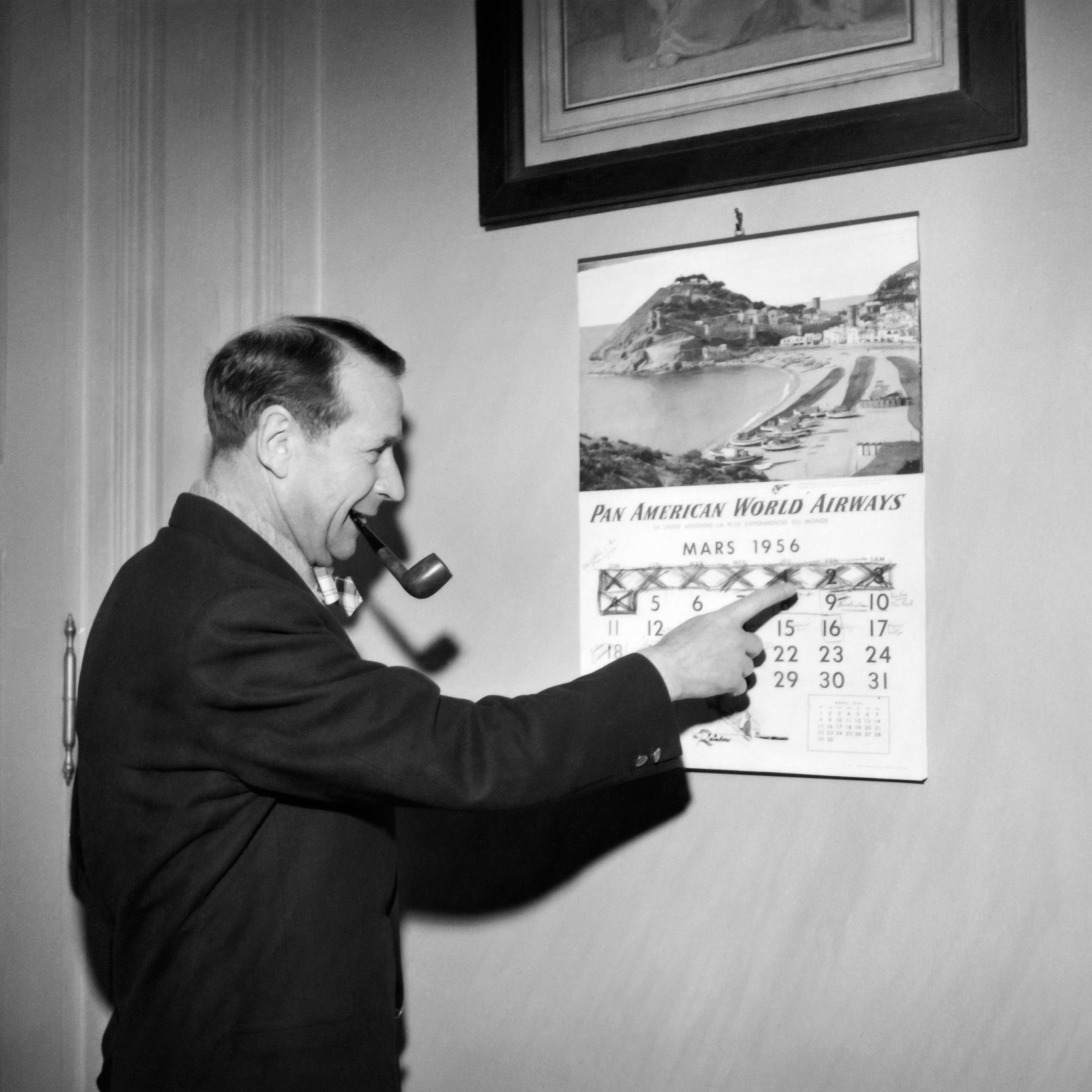 Simenon annotava con precisione sul calendario il tempo di scrittura e quello di revisione di ciascun romanzo. Il gatto (1966) fu scritto in poco più di una settimana.© Simenon.™ / Collection Fonds Georges Simenon – Université de Liège