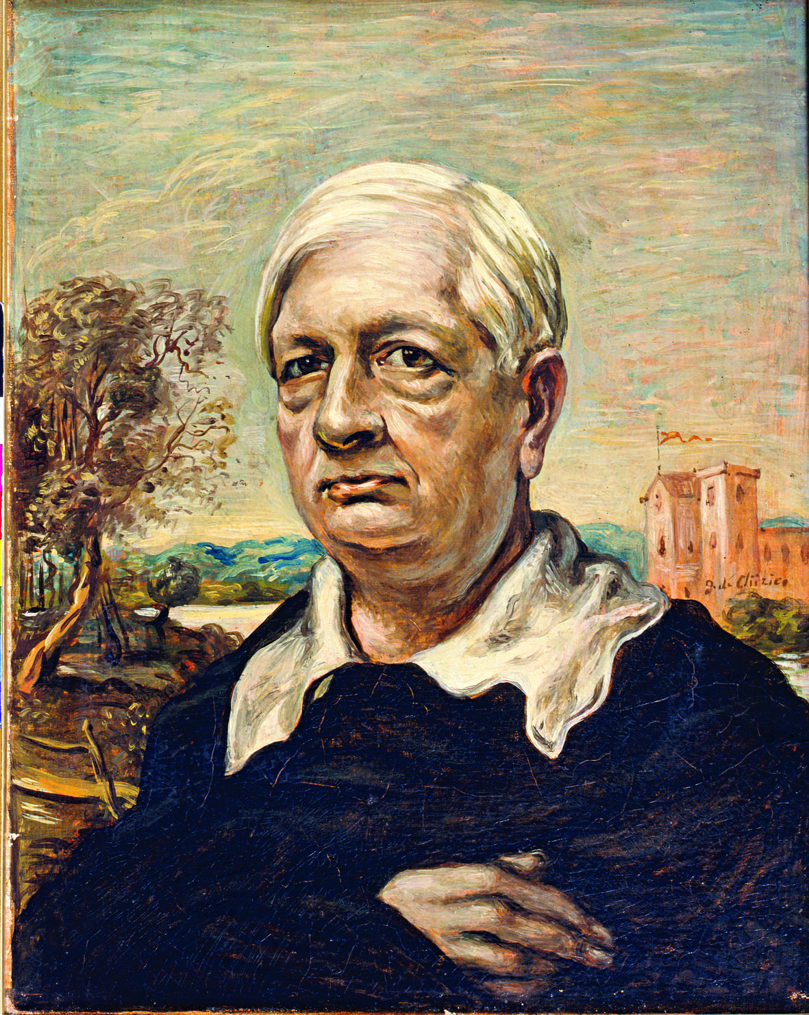 Giorgio de Chirico: Autoritratto con pullover nero, 1957