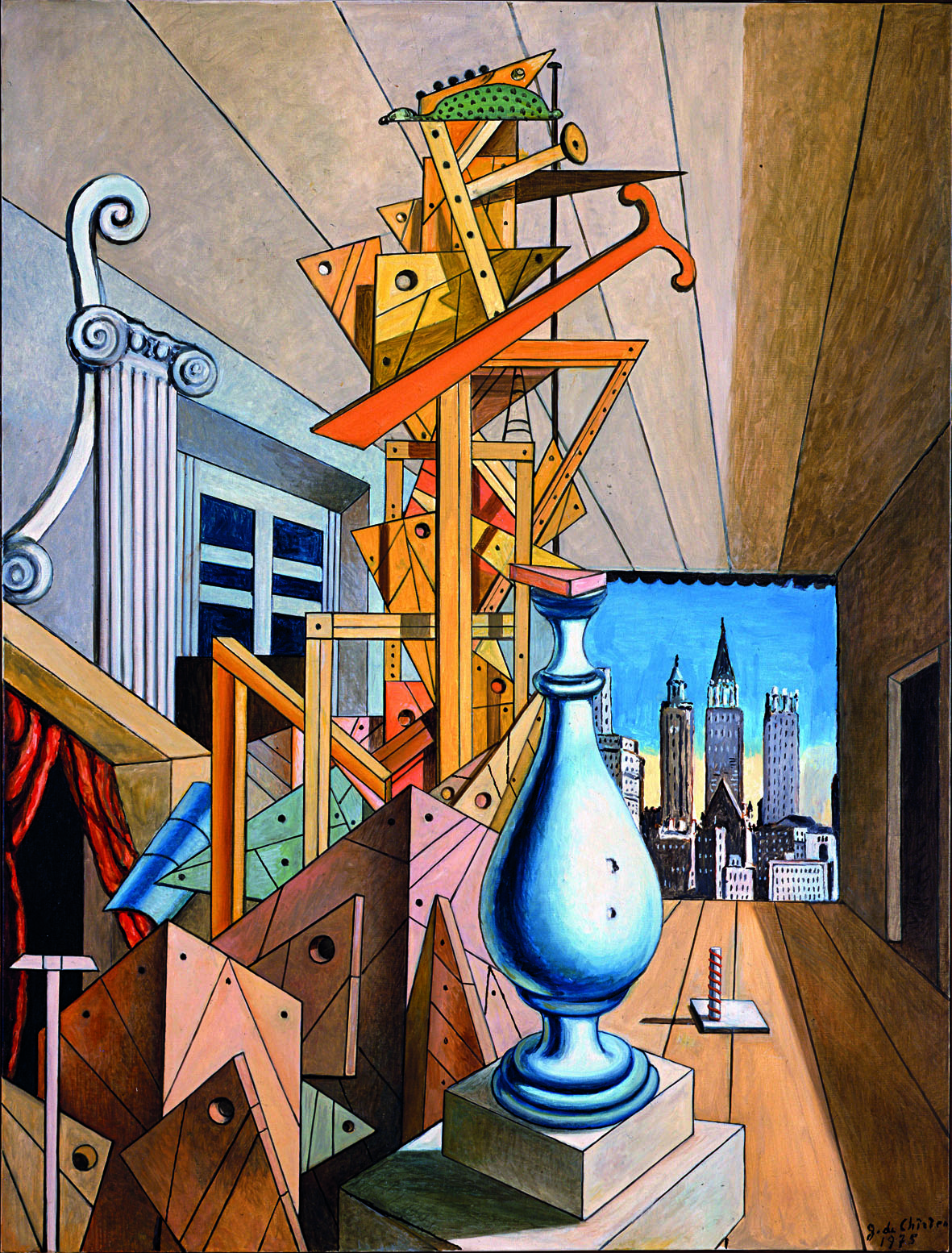 Giorgio de Chirico: Visione metafisica di New York 1975