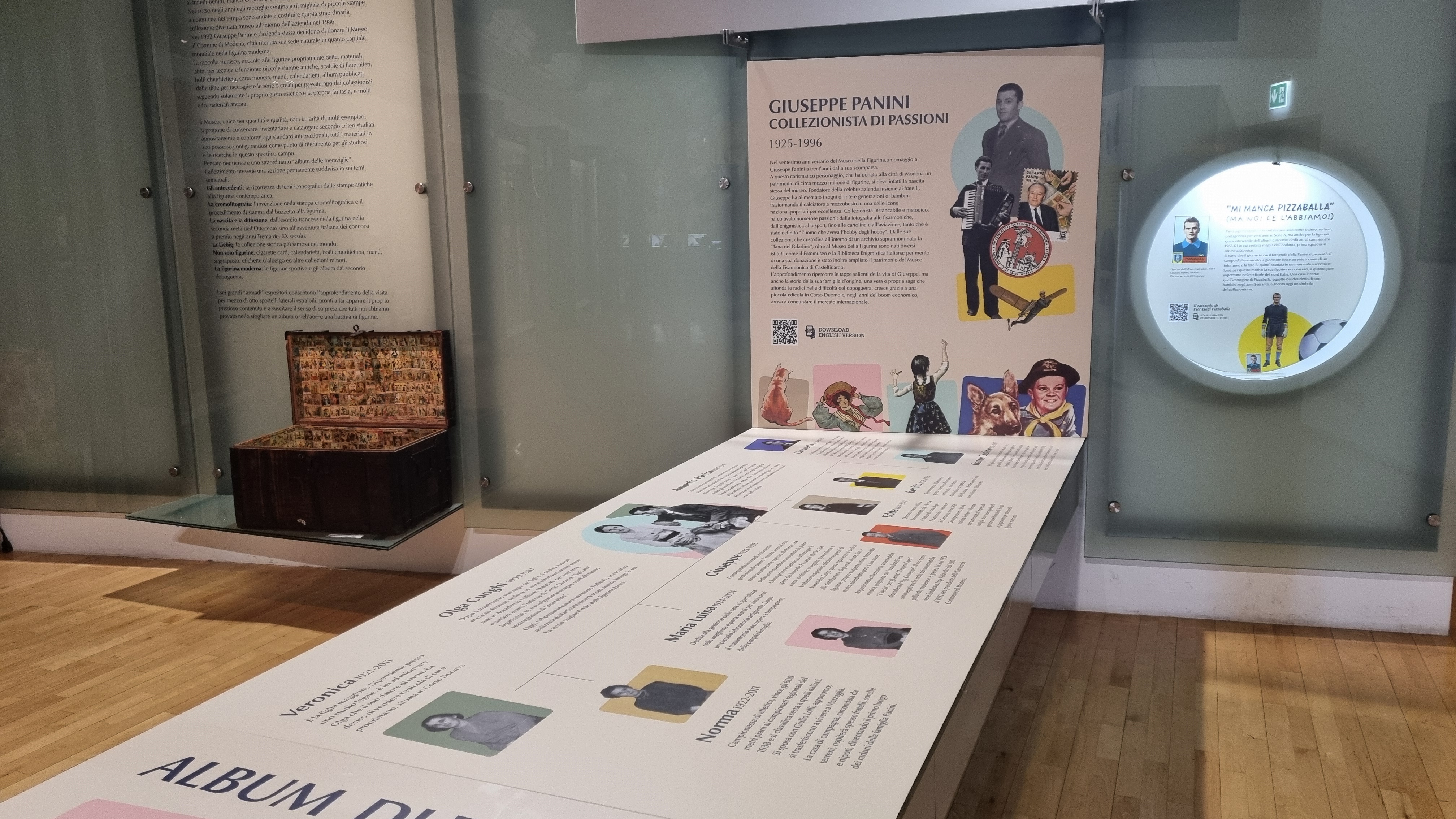 Allestimento della mostra al Museo della Figurina