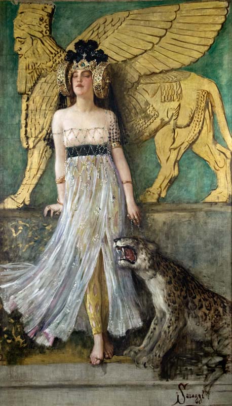 Cesare Saccaggi, A Babilonia (Semiramide), circa 1905 – Musei Reali di Torino – Galleria Sabauda. Immagine guida della mostra