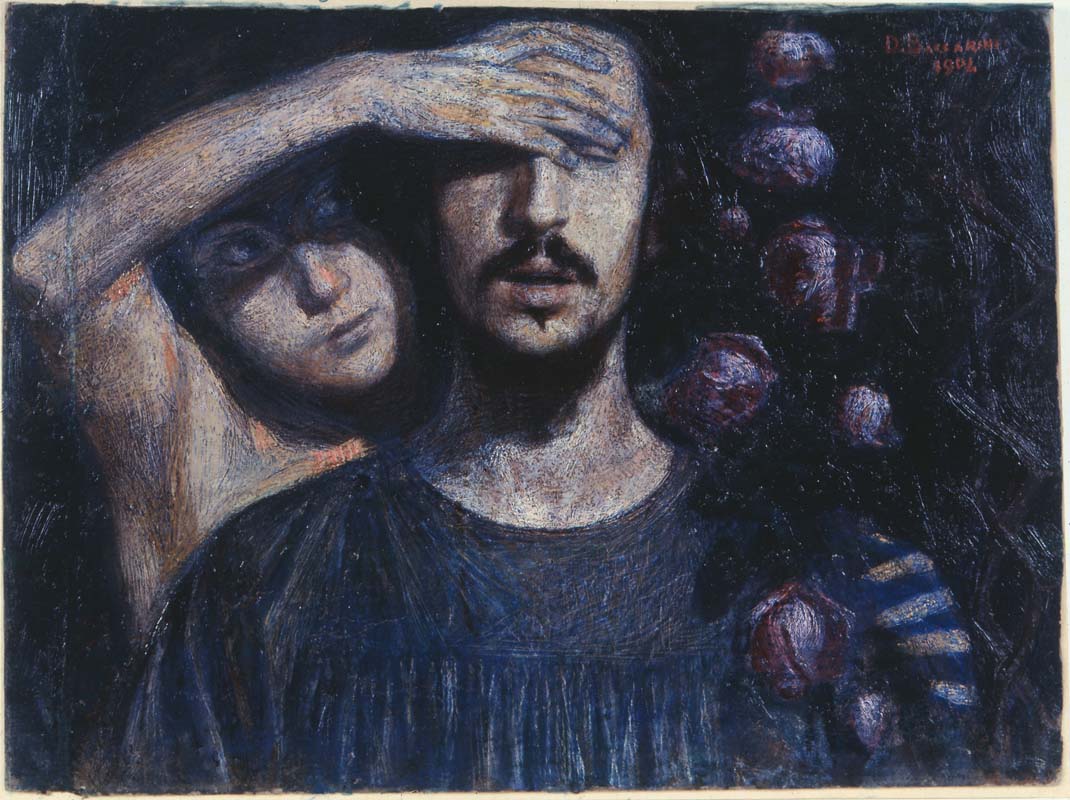 (Domenico Baccarini, La donna, 1904, Olio su cartone,  Bologna, collezione privata)