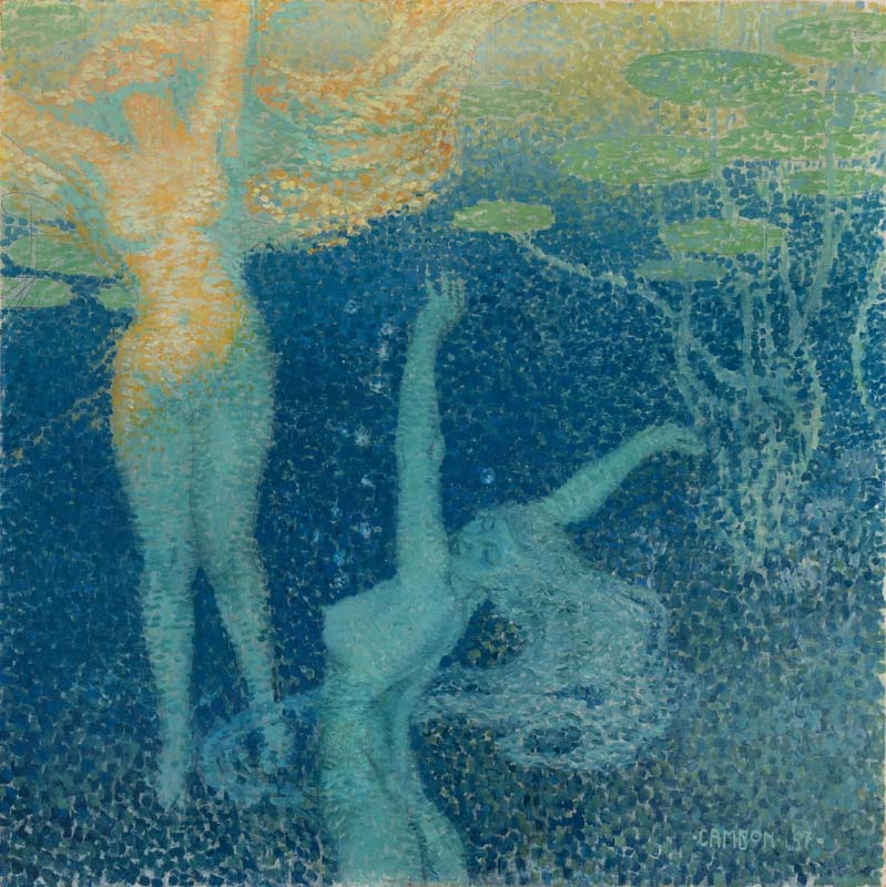 (Glauco Cambon, Le figlie del Reno, 1907, olio su tela. Collezione Privata)