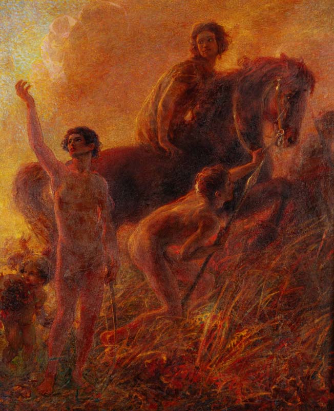 (Plinio Nomellini, Giovinezza Vittoriosa, 1903. Collezione The Synergetic Group - Giampaolo Cagnin)