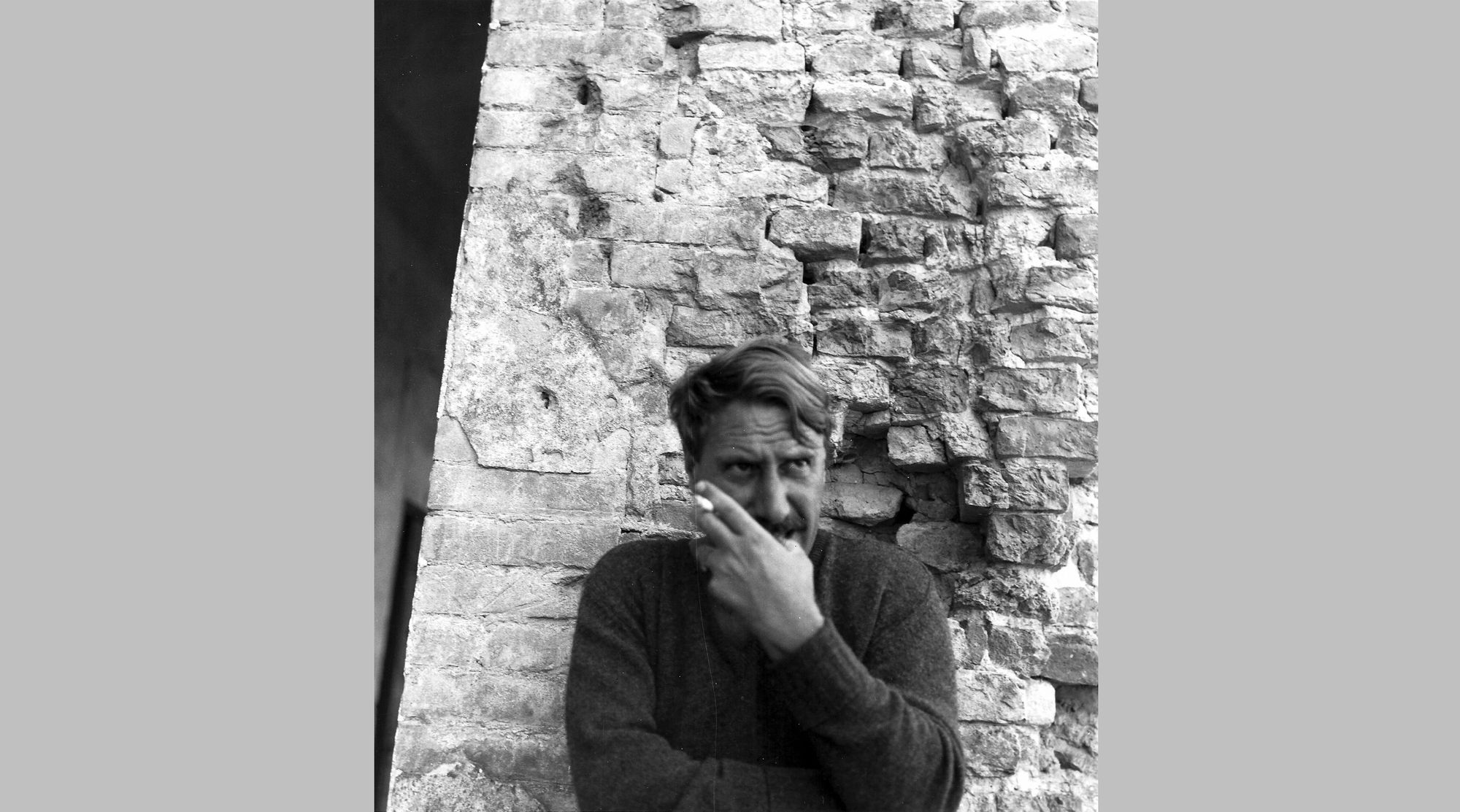 Mattia Moreni a Palazzo San Giacomo di Russi (Ravenna), intorno al 1960