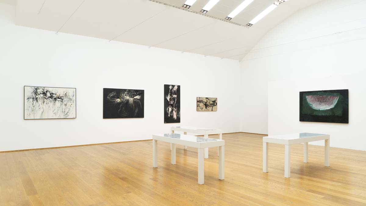 Vedute della mostra Mattia Moreni. L'antologica di Bologna, 1965. Foto di Ornella De Carlo