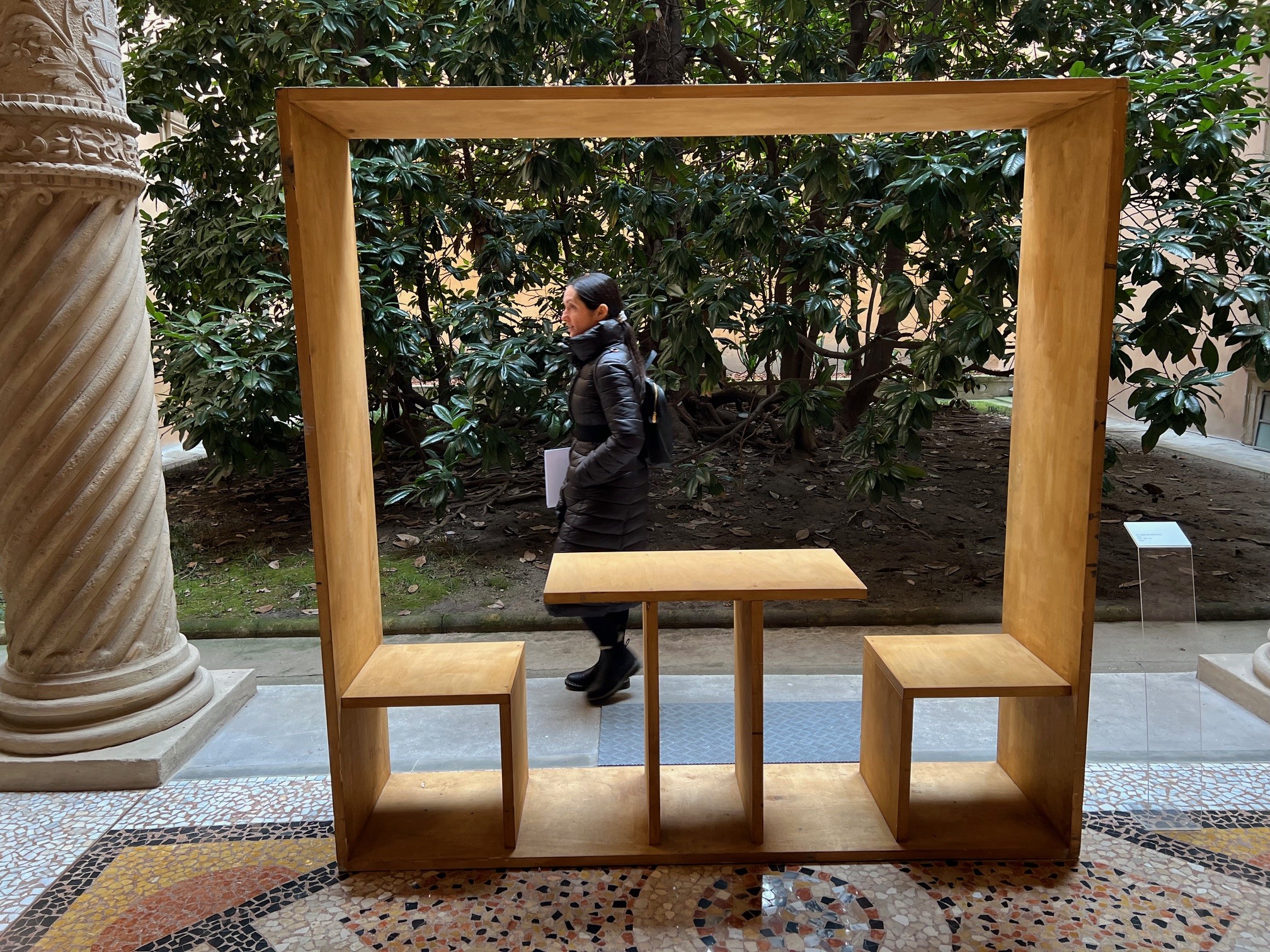 M. Pistoletto, Quadro da pranzo, 1965. Allestimento Loggia Palazzo Boncompagni)