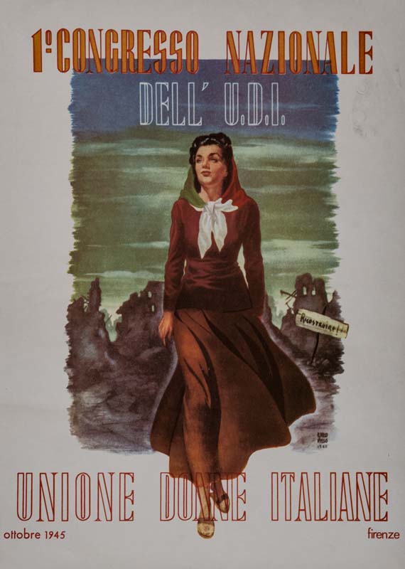 Manifesto del Primo CONGRESSO nazionale dell'UDI, ottobre 1945