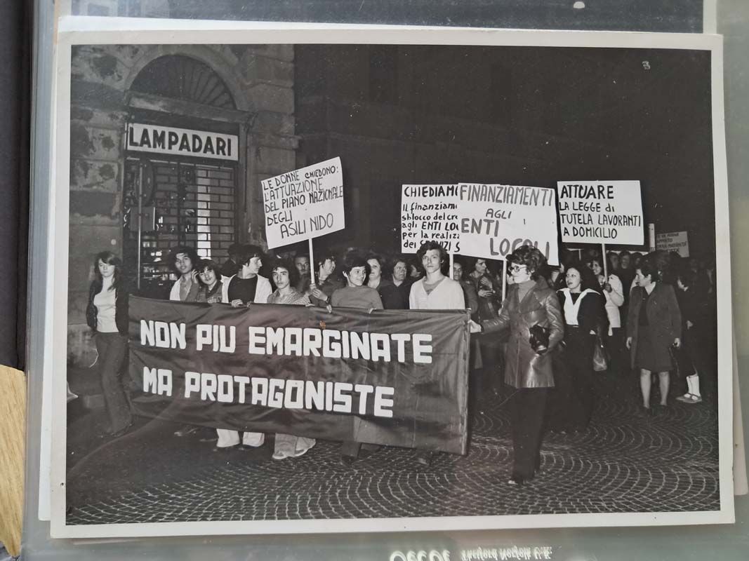 Manifestazione a Cesena per il diritto al lavoro delle donne (AUDICE) 1976