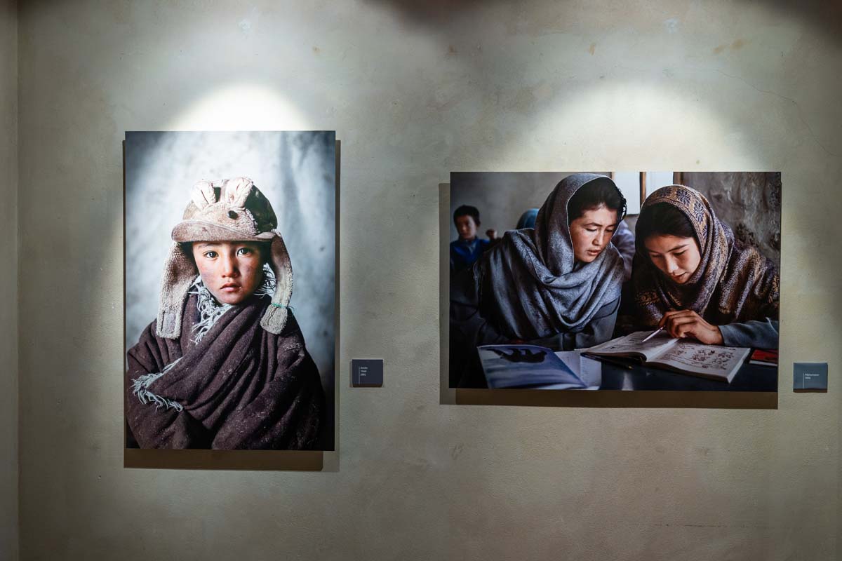 Immagini dall'allestimento a Palazzo Pigorini