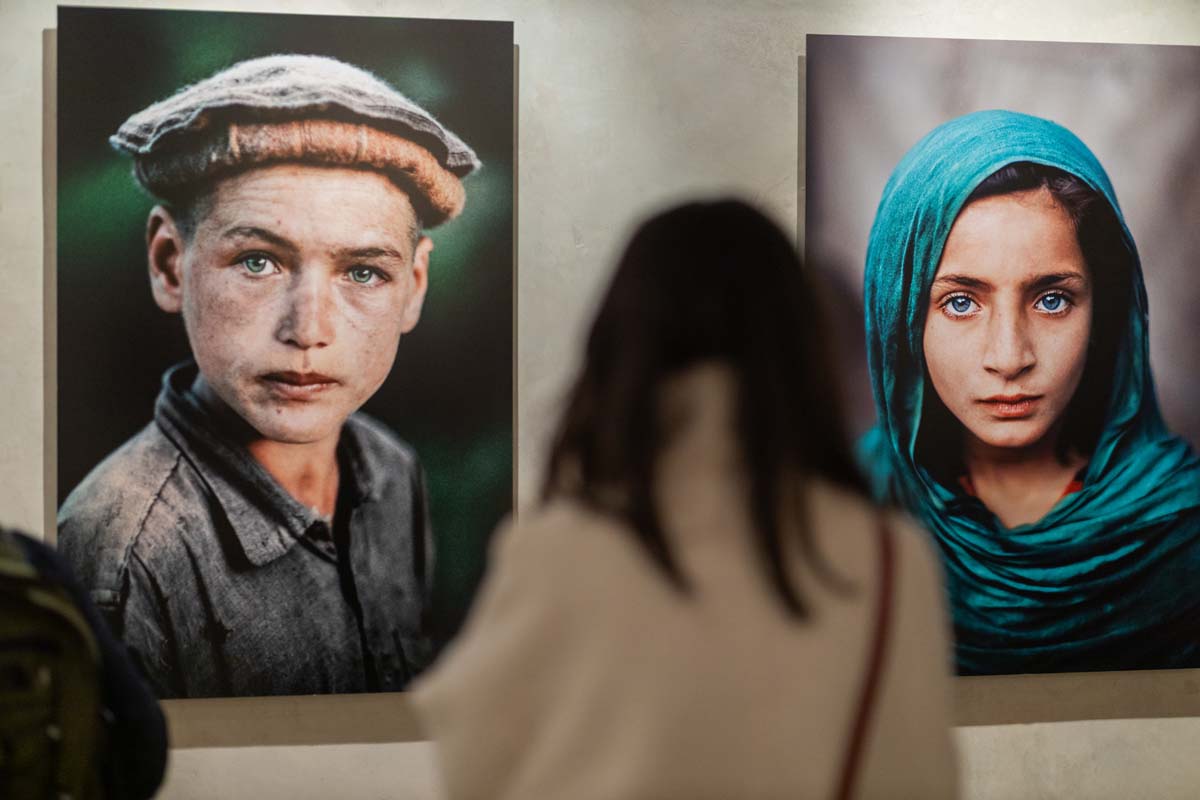 Immagini dall'allestimento a Palazzo Pigorini