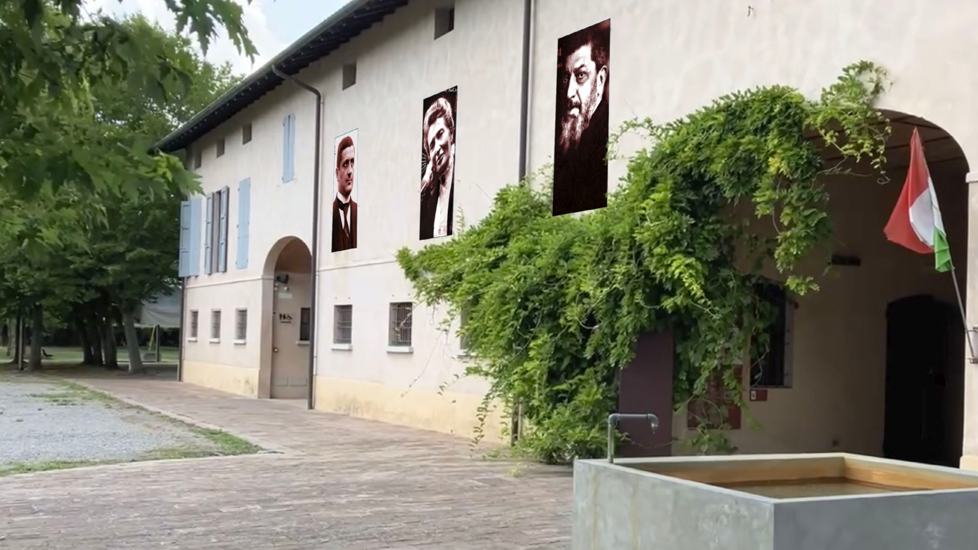 Casa Cervi, la facciata