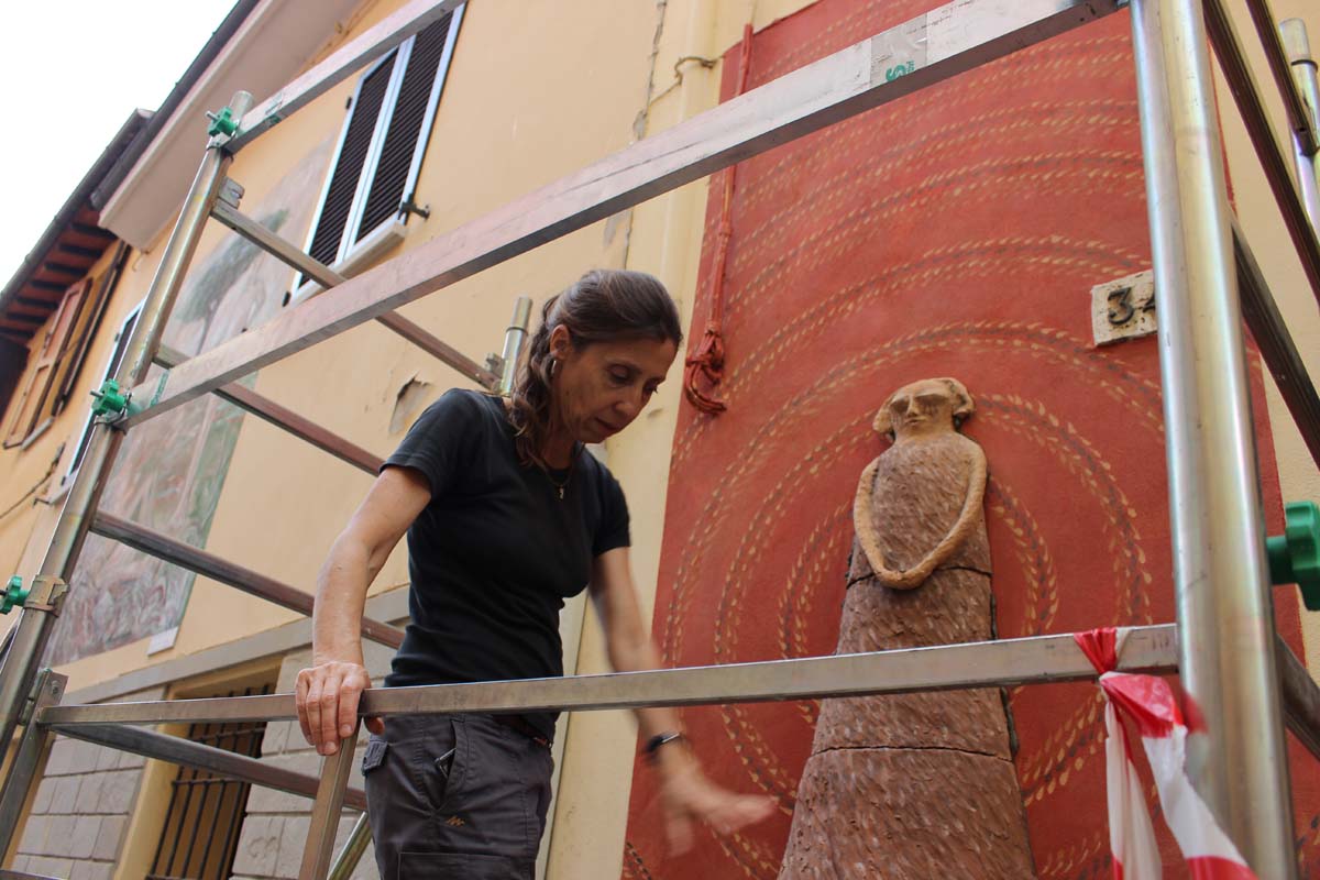 artistI al lavoro, foto Fondazione Dozza Città d’Arte