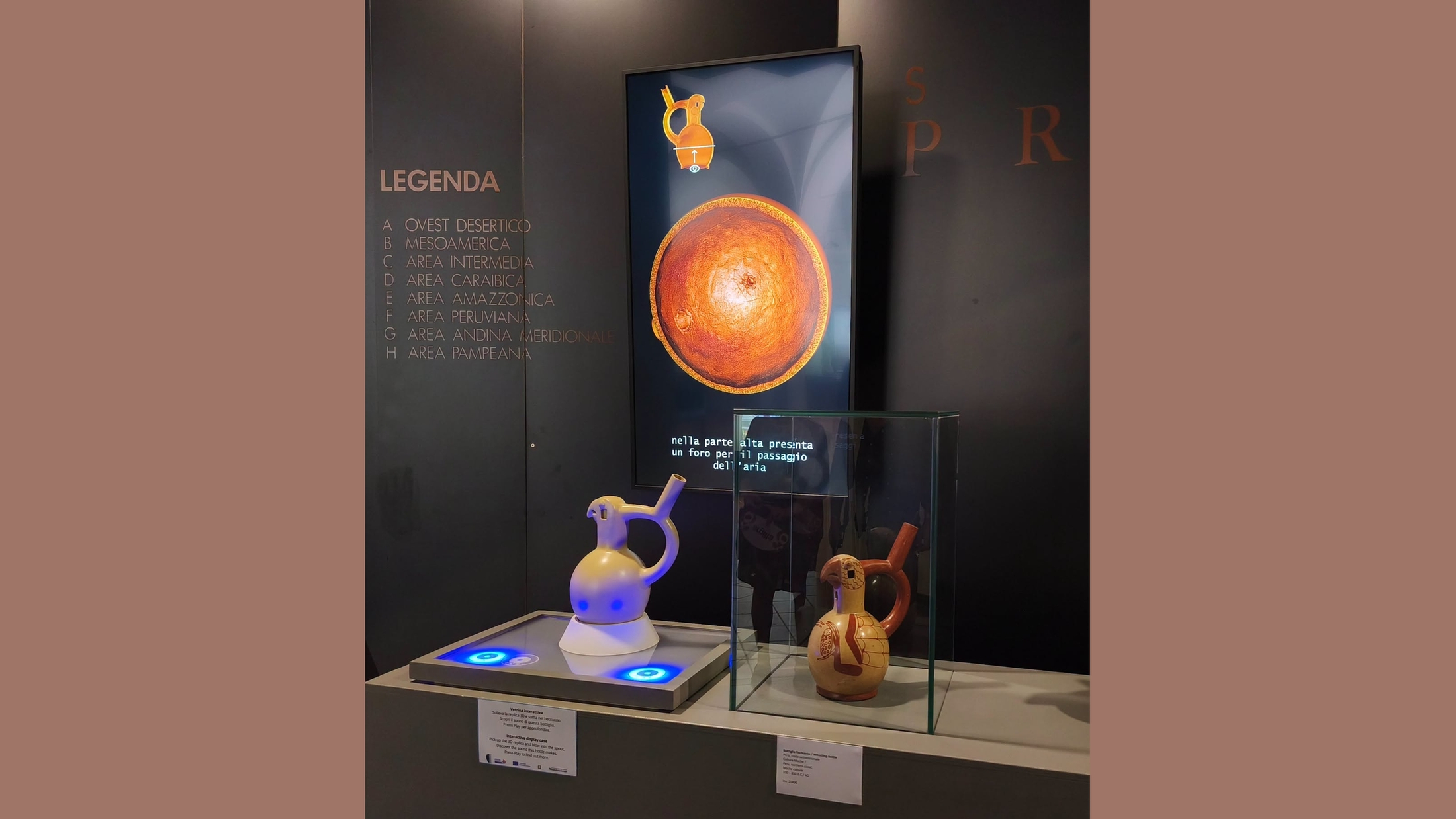 Un particolare delle postazioni multimediali realizzate nel Museo internazionale delle ceramiche in Faenza nell’ambito del progetto “MIC 4.0: dalla digitalizzazione alla fruizione”