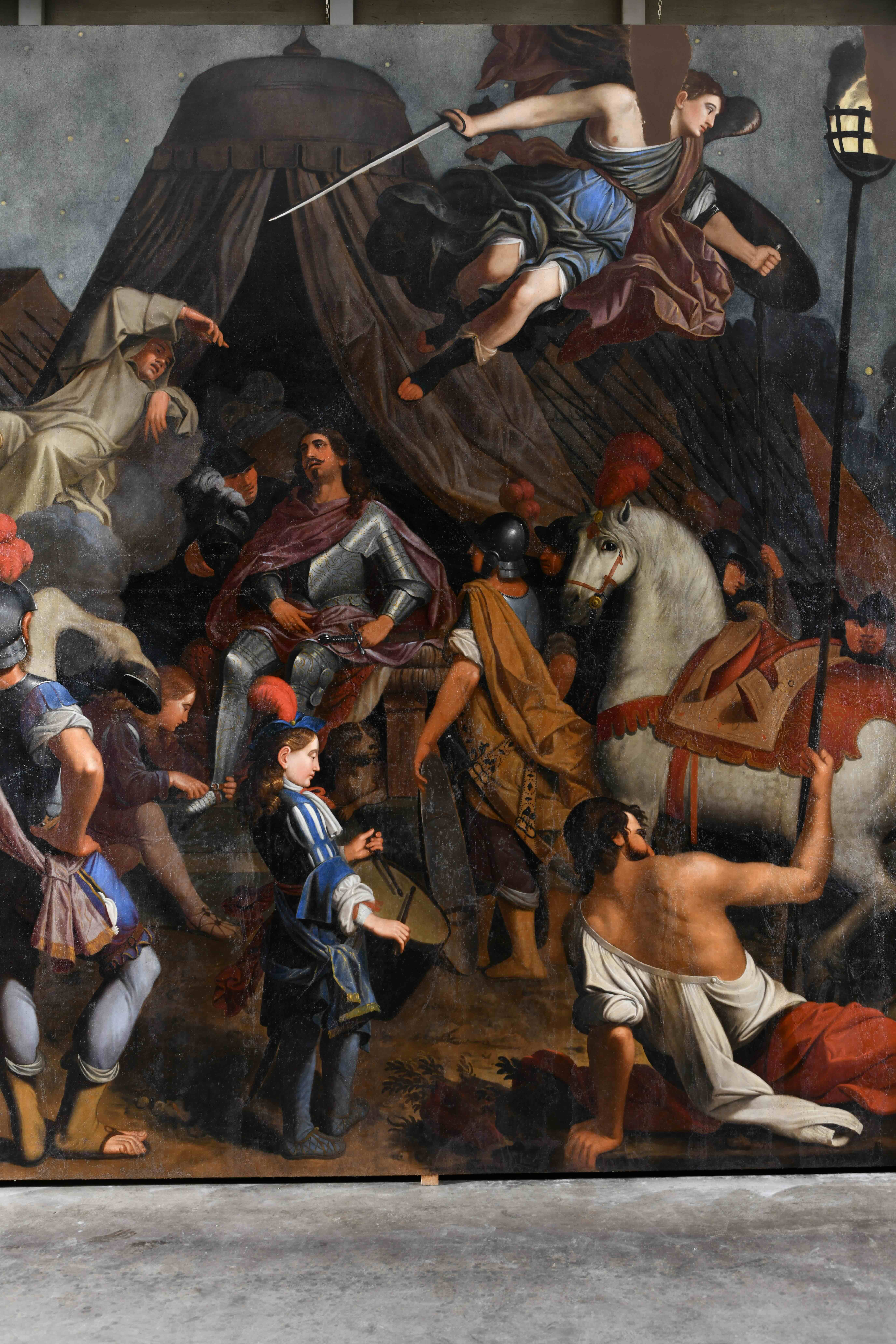Apparizione di San Bruno a Ruggero conte di Sicilia prima della battaglia di Capua, 1695-96