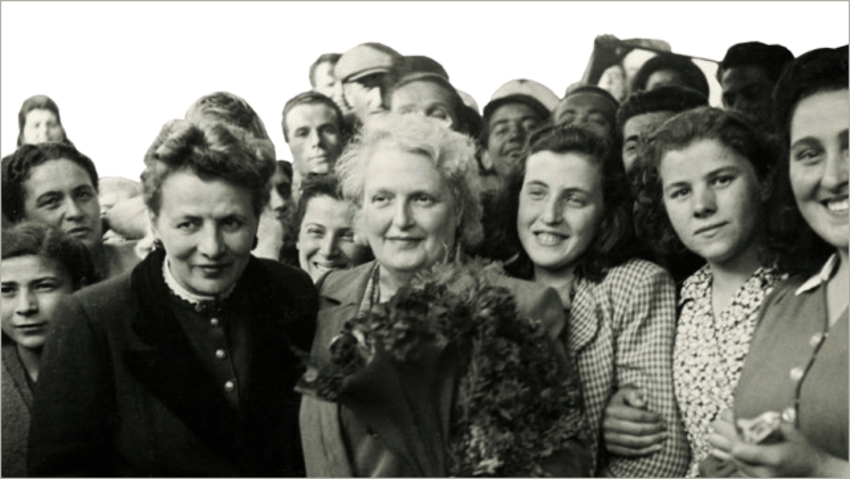 Immagine tratta dalla copertina del catalogo realizzato per la mostra “Madri della res publica”, promossa nel 2016 dal Centro documentazione donna di Modena in collaborazione con la Regione Emilia-Romagna