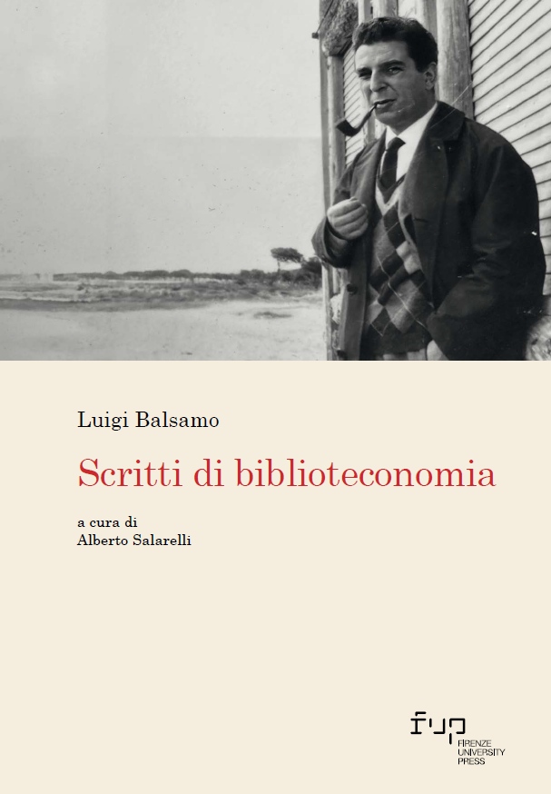 copertina del volume Luigi Balsamo. Scritti di biblioteconomia