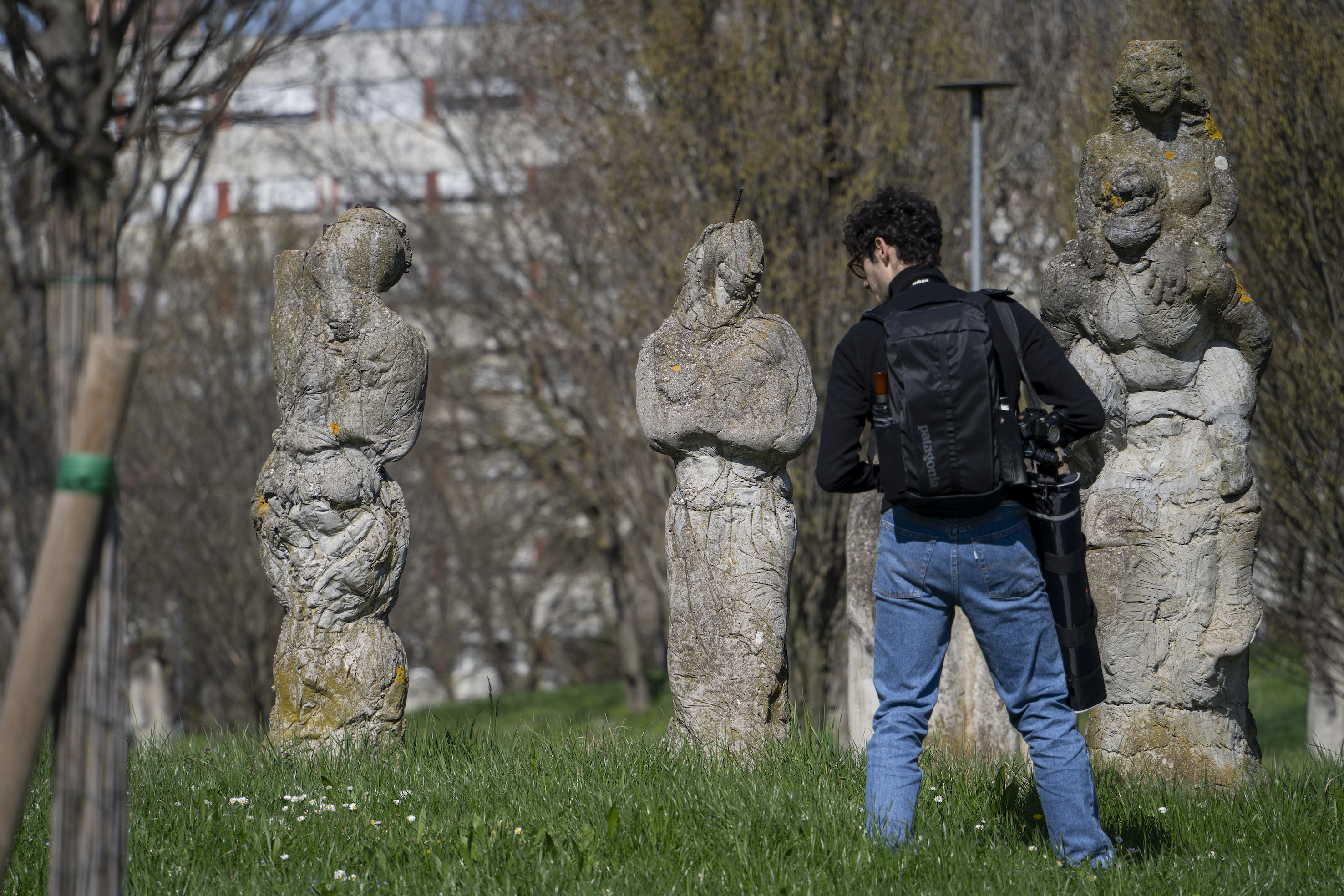 sopralluogo degli studenti dell' Accademia di Belle Arti di Bologna presso il Parco Pierpaolo Pasolini
