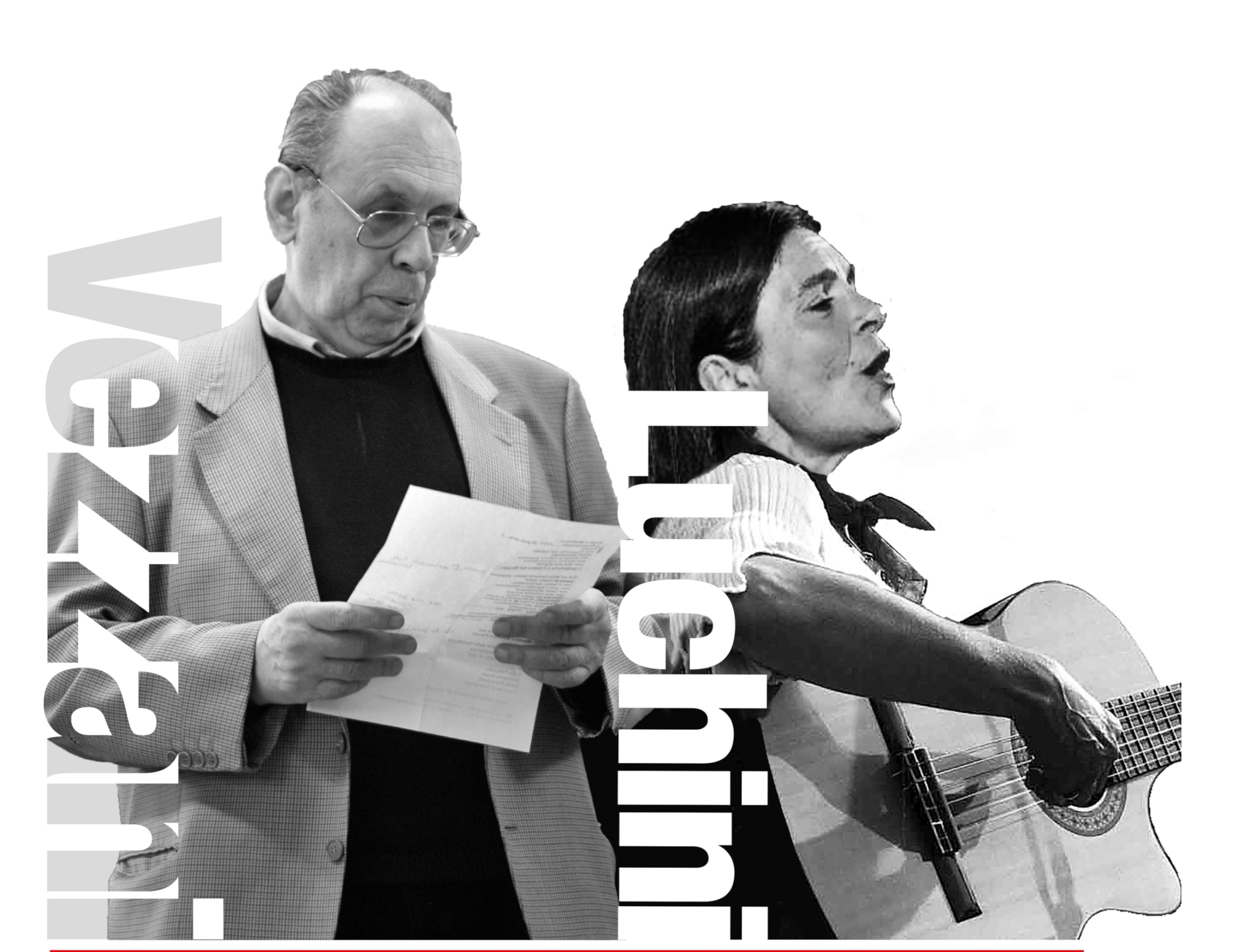 Giorgio Vezzani e Lisetta Lucchini nel manifesto dell'iniziativa