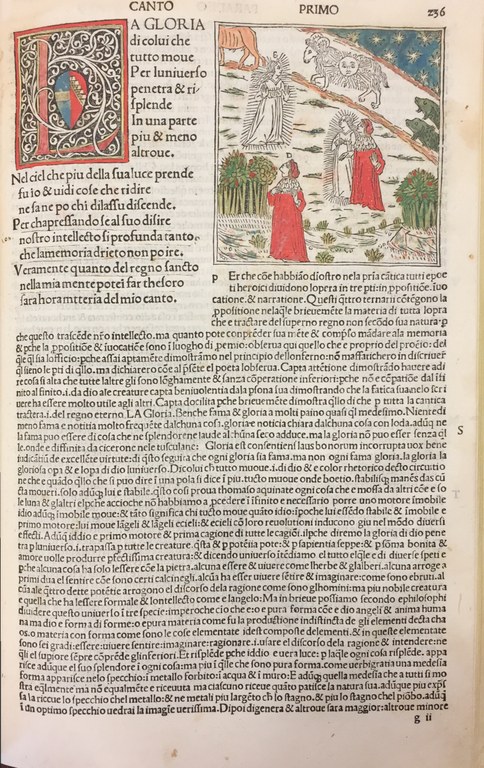 Ravenna, Biblioteca diocesana “San Pier Crisologo”  La Commedia, Edizione Venezia, Pietro di Piasi, 1491. Foto di Luca Bacciocchi 