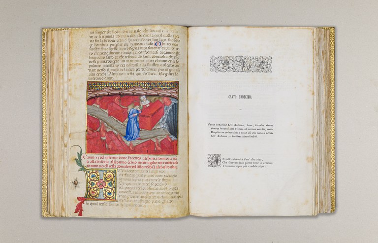 Imola, Biblioteca Comunale, MS. 76 (sec. XV), Frammenti di Inferno con il commento di Guiniforte Barzizza. Foto di Luca Bacciocchi