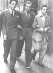 Roma, anni Quaranta: Federico Fellini, Rinaldo Geleng e Ruggero Maccari (Fondazione Fellini)