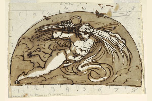 Felice Giani, Estate, disegno per la Sala Ottagonale di Palazzo Milzetti a Faenza, 1804-1805 - Cooper Hewitt Smithsonian Design Museum - CC0
