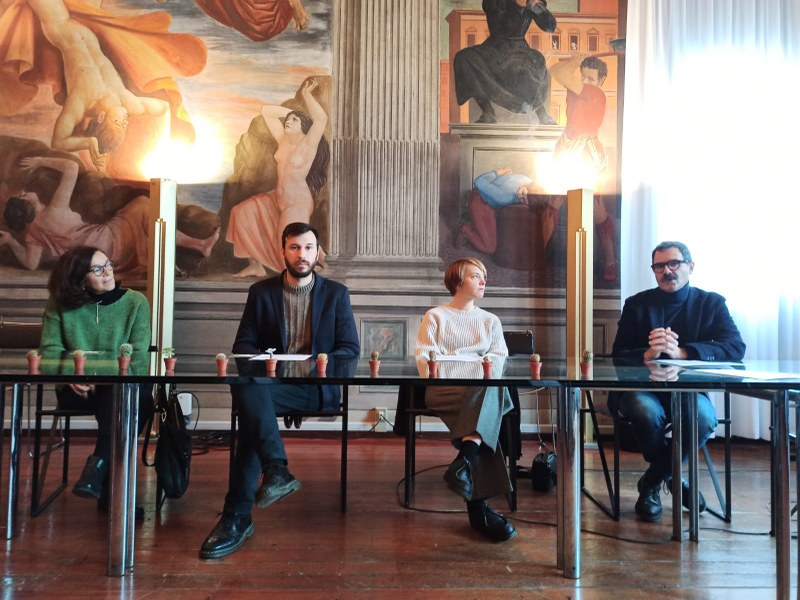 Conferenza stampa - Da sinistra Martinelli, Balboni,  Vignotto, Falleni